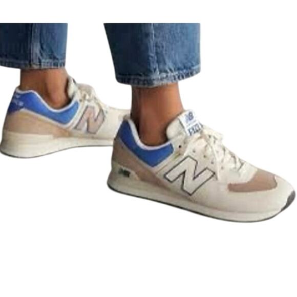 New Balance 574 Suede Sneakers US Mens 4.5 / Euro 37 New w/o Box MSRP $137 - Picture 1 of 15